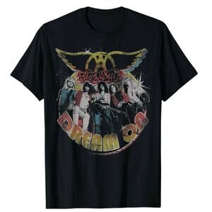 AEROSMITH Dream On Portrait Tee in Black, Size Unisex Large